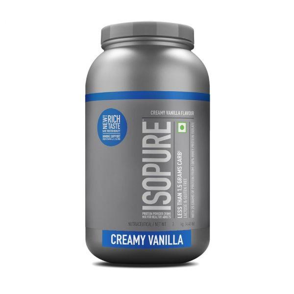 Isopure Low Carbs Creamy Vanilla Flavour 4.41LB, 2kg