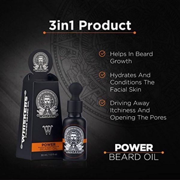 Whiskers Power Beard Oil, 30ml