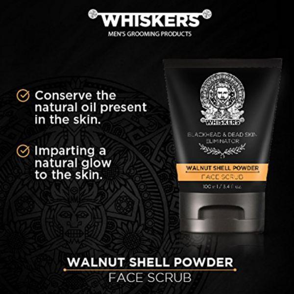 Whiskers Walnut Shell Powder Face Scrub, 100gm