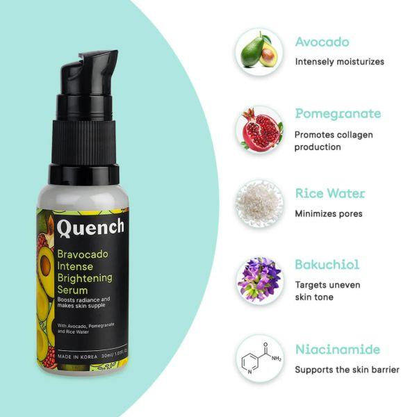 Quench Bravocado Intense Brightening Serum, 30ml