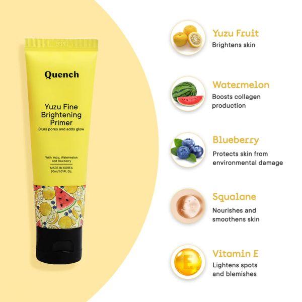 Quench Yuzu Fine Brightening Primer, 30ml