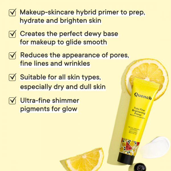 Quench Yuzu Fine Brightening Primer, 30ml