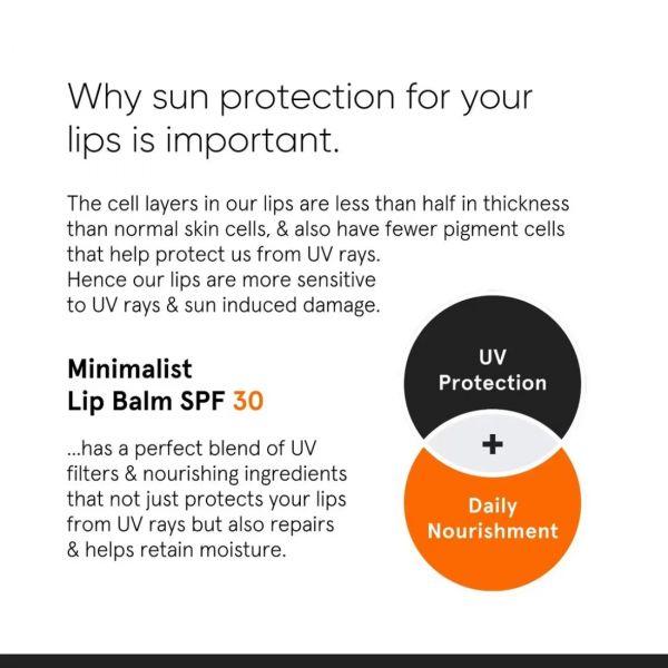 Minimalist SPF 30 Lip Balm, 8gm