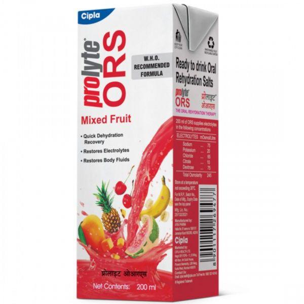 Cipla Prolyte Ors (Mixed Fruit), 200ml