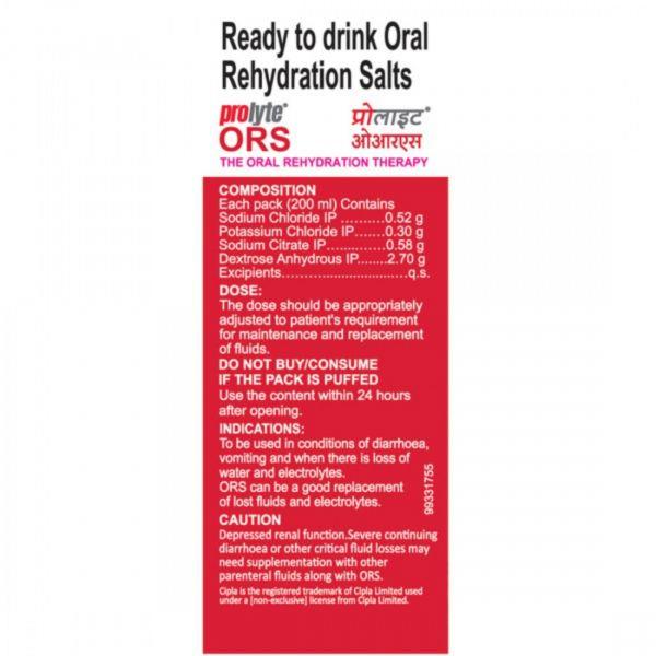 Cipla Prolyte Ors (Mixed Fruit), 200ml