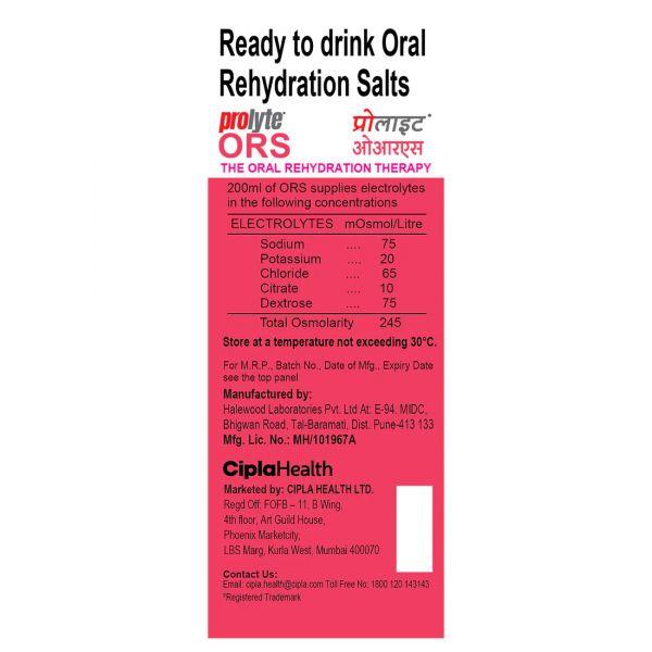 Cipla Prolyte Ors (Litchi), 200ml