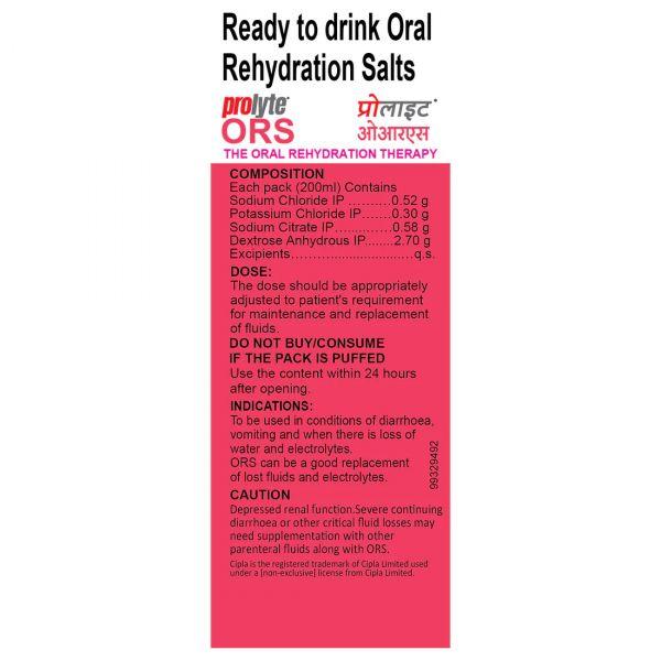 Cipla Prolyte Ors (Litchi), 200ml