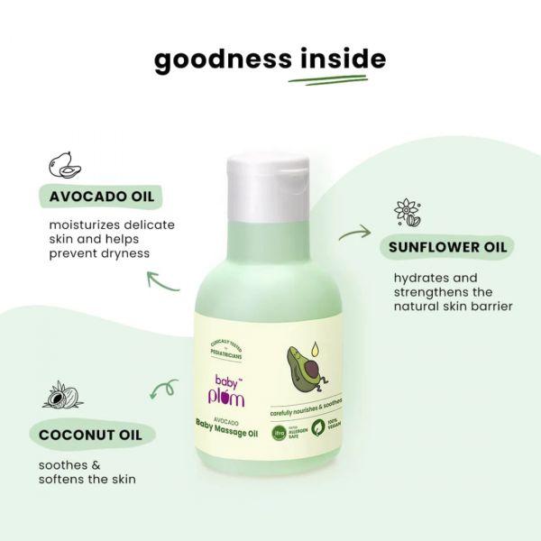 Baby Plum Avocado Massage Oil, 100ml