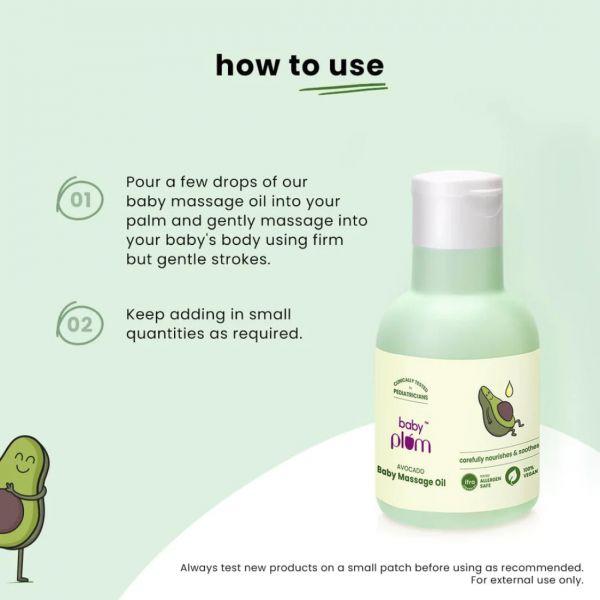 Baby Plum Avocado Massage Oil, 100ml