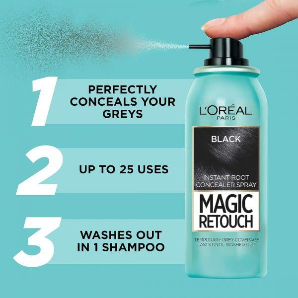 L'Oreal Paris Magic Retouch Spray (Black), 75ml