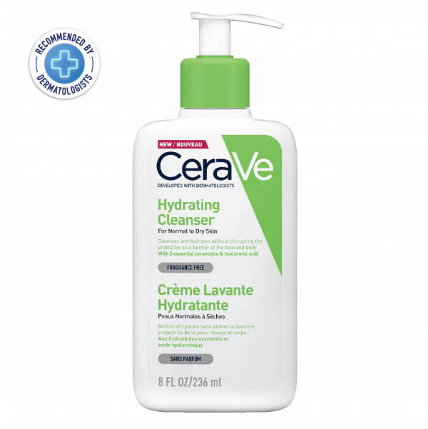 CeraVe Hydrating Facial Cleanser (For Normal to Dry Skin), 236ml