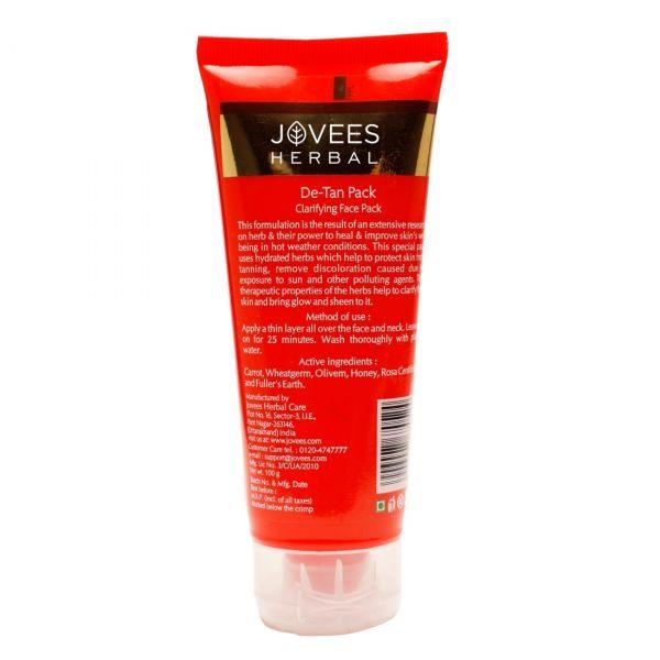 Jovees Herbal De-Tan Face Pack, 100gm