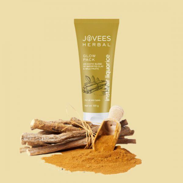 Jovees Herbal Insta Fair Liquorice Glow Pack, 120gm