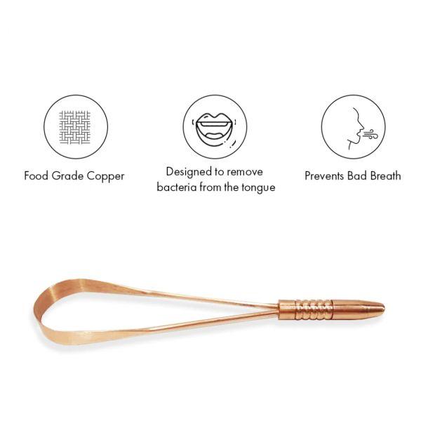 Perfora Copper Tongue Cleaner, 1pc