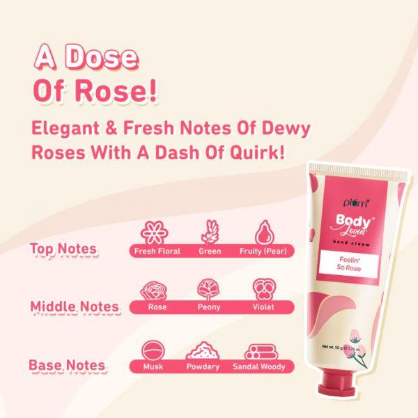 Plum BodyLovin Feelin' So Rose Hand Cream, 50gm