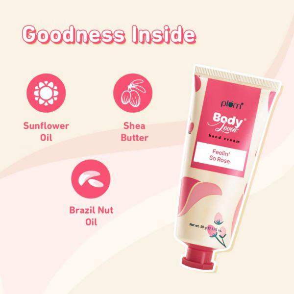 Plum BodyLovin Feelin' So Rose Hand Cream, 50gm