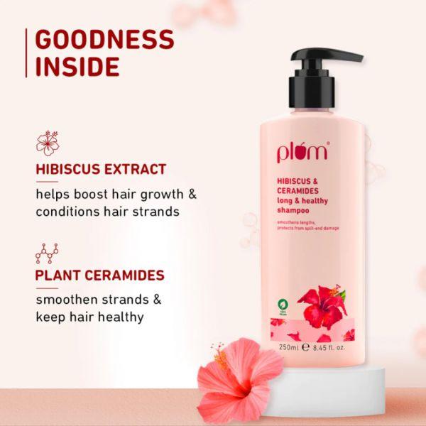 Plum Hibiscus & Ceramides Long & Healthy Shampoo, 250ml