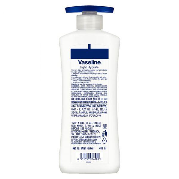 Vaseline Light Hydrate Serum In Lotion, 400ml