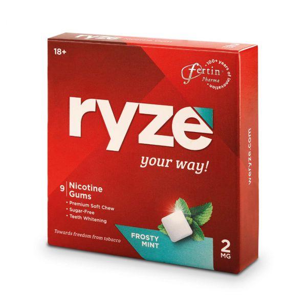 Ryze Nicotine Gums 2mg Frosty Mint, 1pack