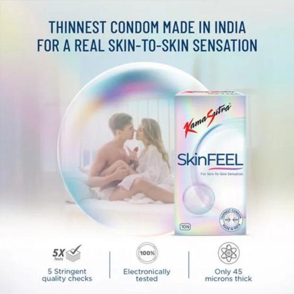 KamaSutra Skin Feel Thinnest Condoms, 10pcs