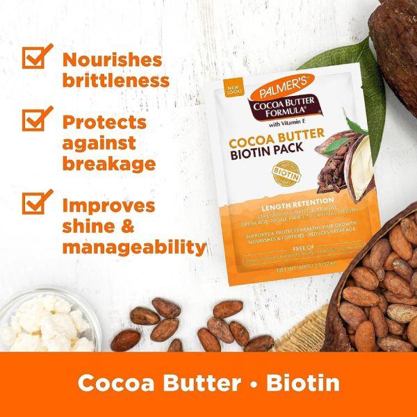 Palmer's Cocoa Butter & Biotin Length Retention Biotin Pack, 60gm