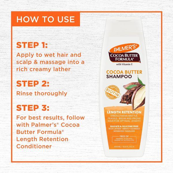 Palmer's Cocoa Butter & Biotin Length Retention Shampoo, 400ml