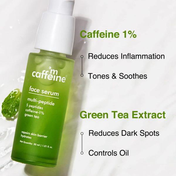 mCaffeine Green Tea & Multi-Peptide Face Serum, 30ml