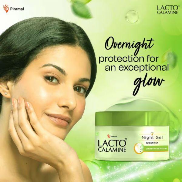 Lacto Calamine Night Gel With Green Tea, 50gm