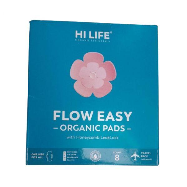 Hi Life Flow Easy Organic Pads, 8pcs