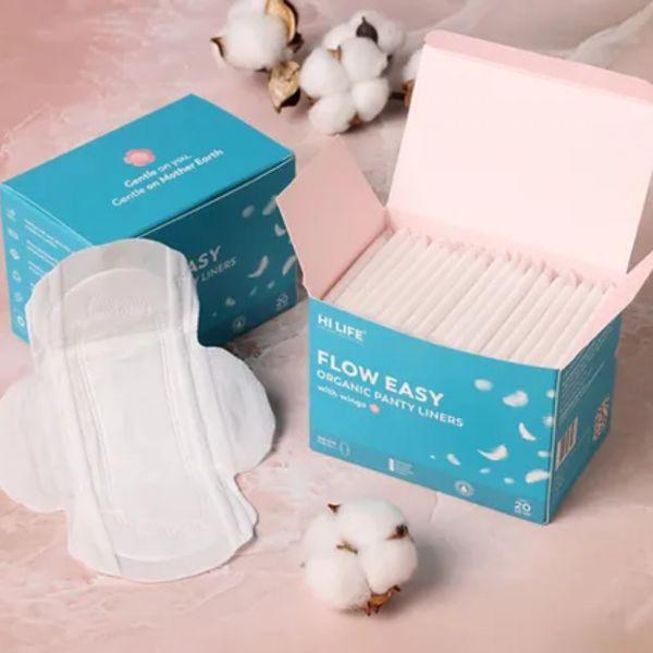 Hi Life Flow Easy Organic Panty Liners, 20pcs