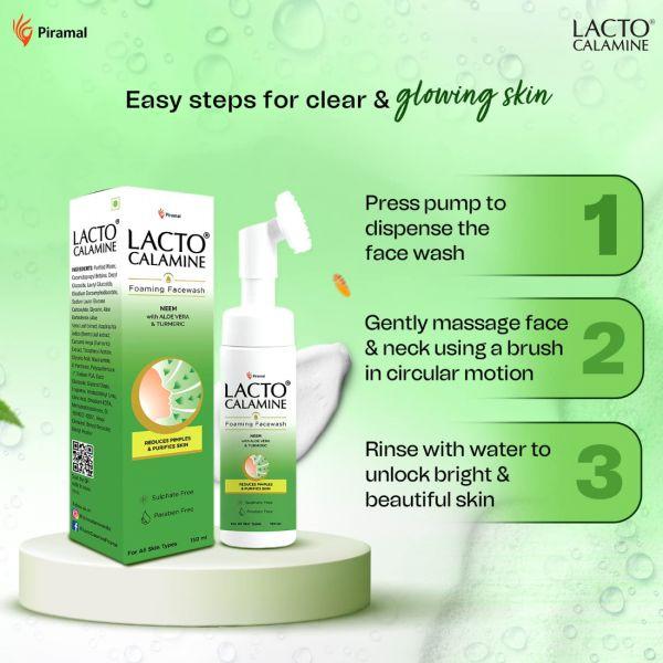 Lacto Calamine Neem & Aloe Foaming Face Wash, 150ml