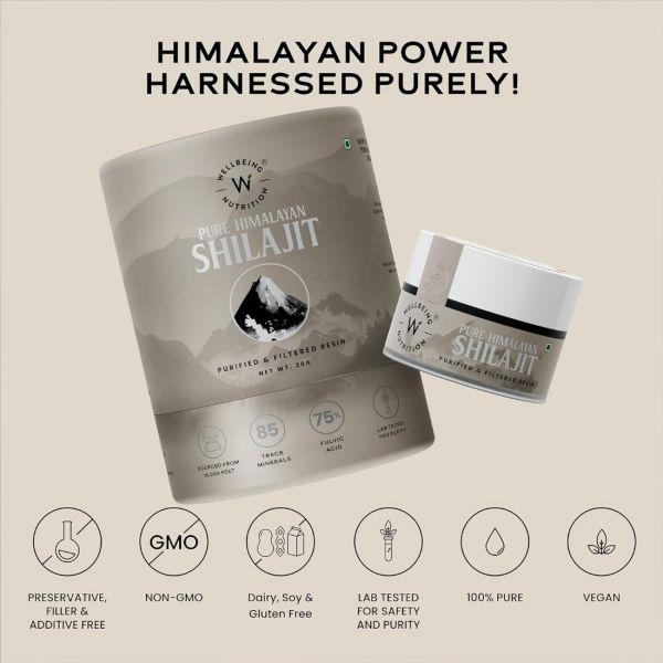 Wellbeing Nutrition Pure Himalayan Shilajit, 200gm