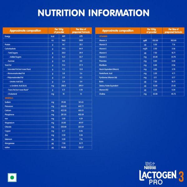 Nestle Lactogen Pro 3 Follow-up Formula, 400gm