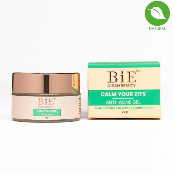 BiE Calm Your Zits Anti Acne Gel with Niacinamide, Salicylic Acid & Green Tea, 20gm