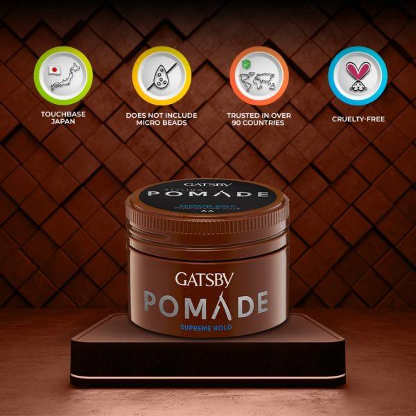 Gatsby Styling Pomade Wax Supreme Hold, 75gm