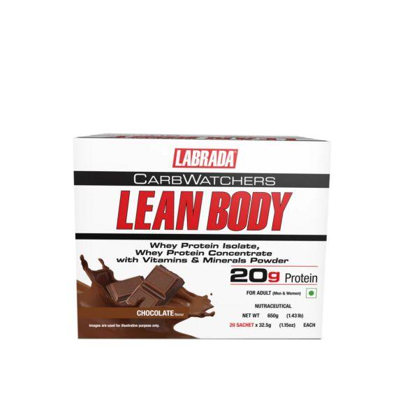 Labrada Lean Body All-In-One High Protein Meal Replacement Shake (Chocolate), 20Sachets 