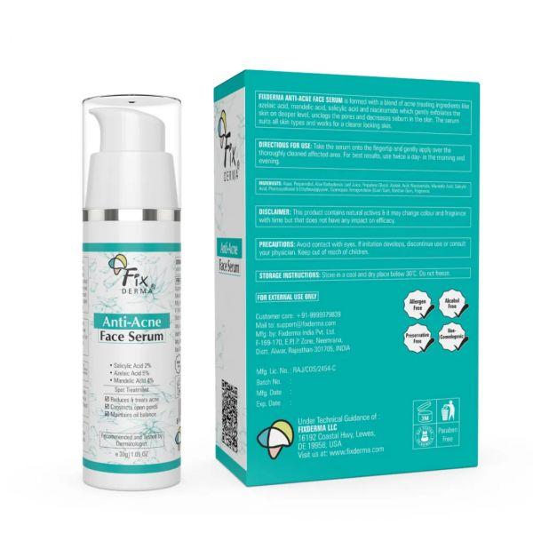 Fixderma Anti Acne Face Serum, 15gm