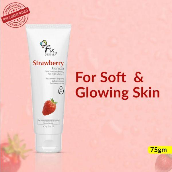 Fixderma Strawberry Face Wash, 75gm