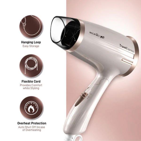 Ikonic Me Travel Express Hair Dryer, 1pc