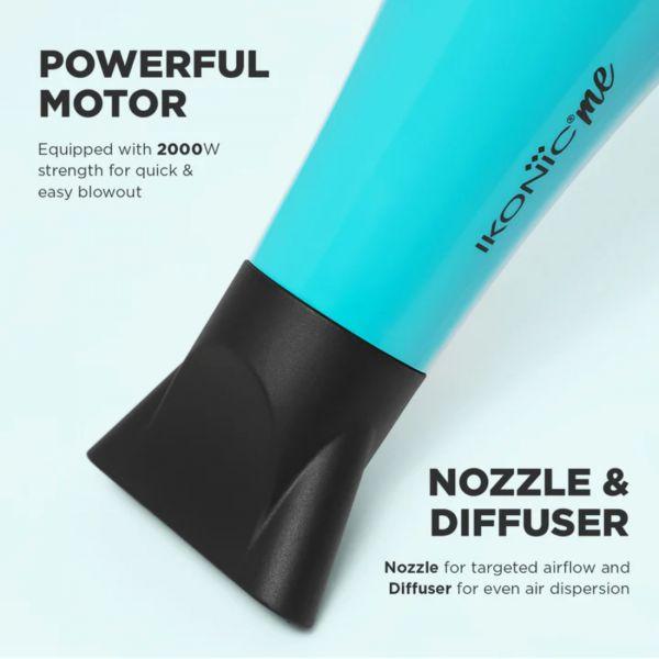 Ikonic Ultralight 2000 Hair Dryer (Teal), 1pc