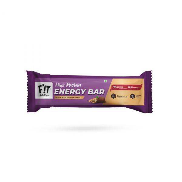 Fit Nutrition Seeds, Nuts & Cranberries Energy Bar, 35gm