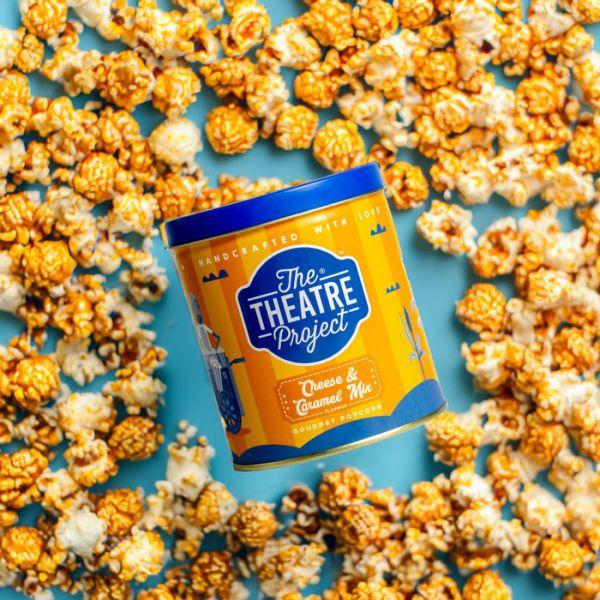 The Theatre Project Cheese & Caramel Mix Popcorn Tin, 88gm