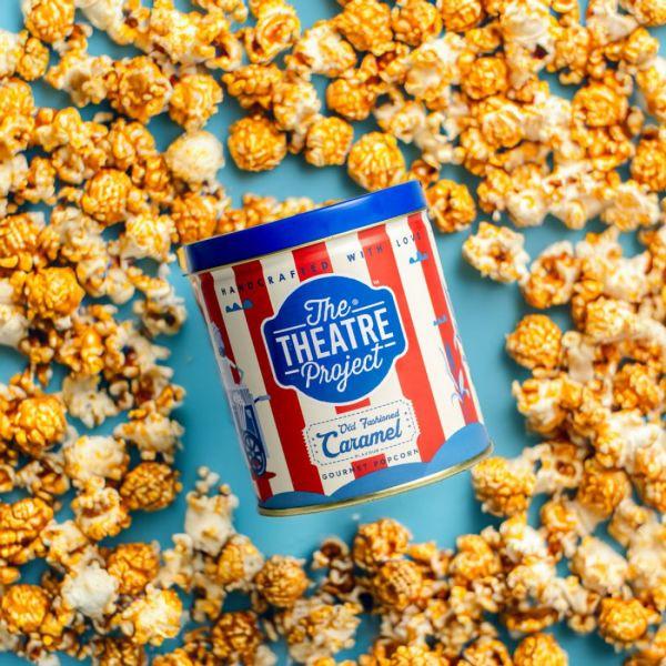 The Theatre Project Old Fashioned Caramel Popcorn Tin, 95gm