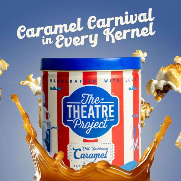 The Theatre Project Old Fashioned Caramel Popcorn Tin, 95gm