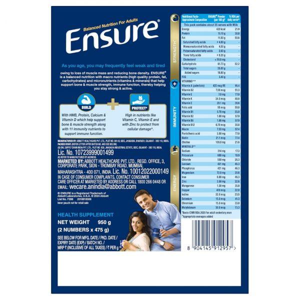 Ensure Powder Complete Balanced Drink for Adults, 375gm