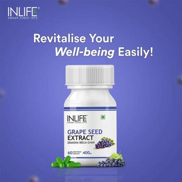 Inlife Grape Seed Extract, 60Caps