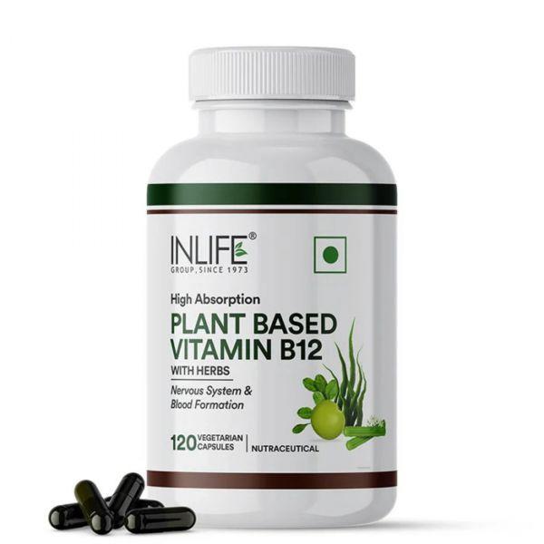 Inlife Plant Based Vitamin B12, 120Caps