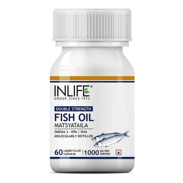 Inlife Double Strength Fish Oil, 60Caps