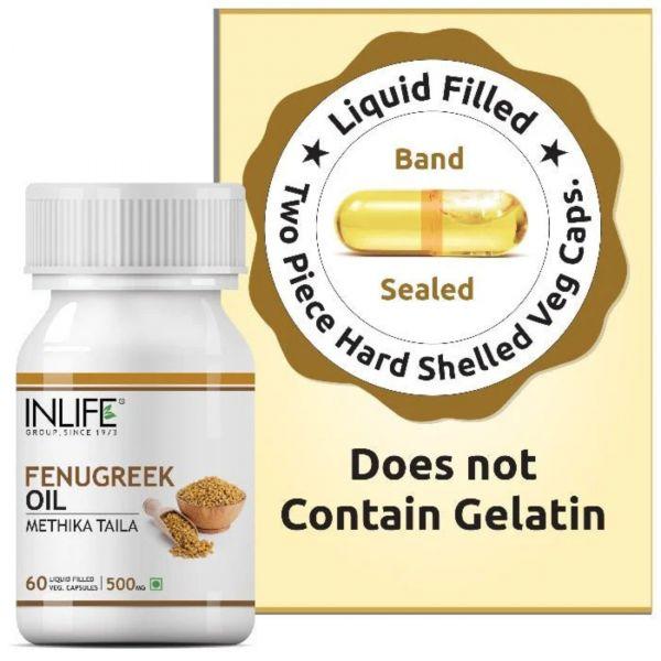 Inlife Fenugreek Oil, 60Caps