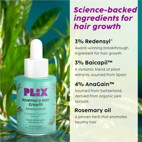 Plix Rosemary Hair Growth Serum, 30ml